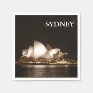 Serviette Jetable Nuit à l'Opéra Cocktail Napkin