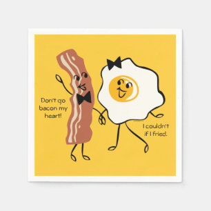 Serviette Jetable Oeuf de Bacon 'N