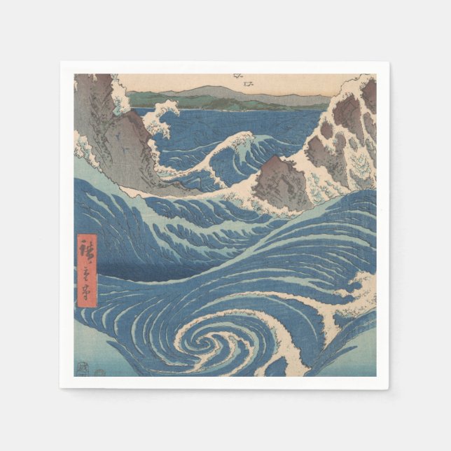 Serviette Jetable Oeuvre japonaise de Naruto Whirlpool (Devant)