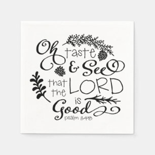 Serviette Jetable Oh Taste and See Holiday Paper Napkins