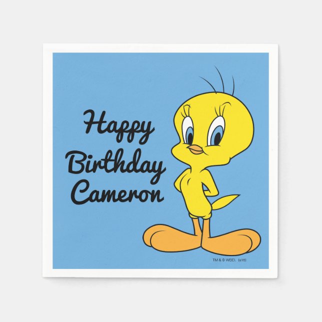 Serviette Jetable Oiseau intelligent de TWEETY™ | (Devant)