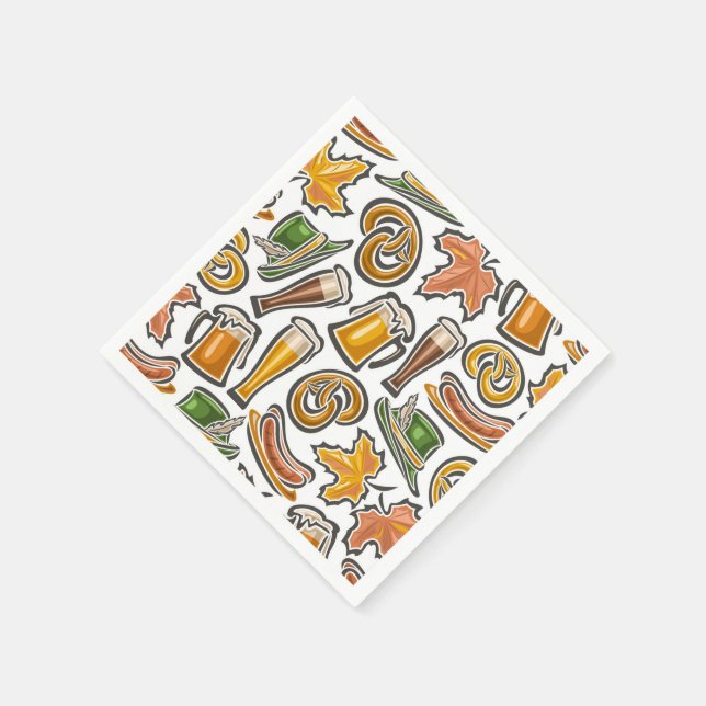 Serviette Jetable Oktoberfest Napkin (Coin)