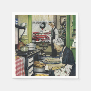 Serviette Jetable Old Fashioned Vintage Home Kitchen Christmas