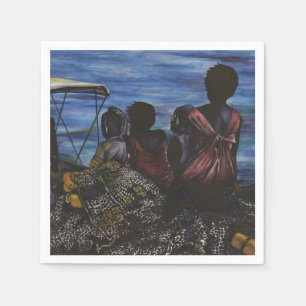 Serviette Jetable Où est papa ? Harbour Island, Bahamas