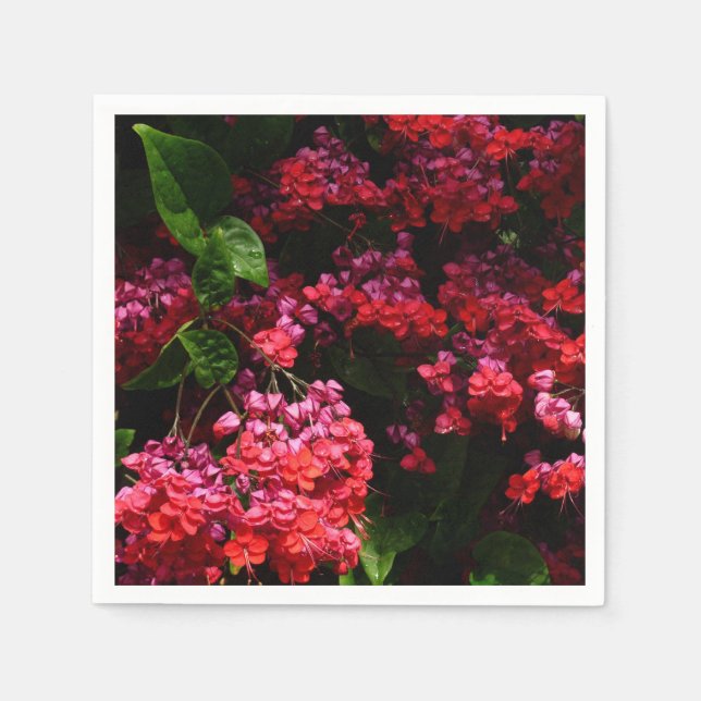 Serviette Jetable Pagoda Flowers Colorful (Devant)