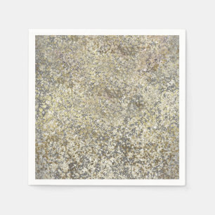 Serviette Jetable Paillettes dorées Crackle Moderne Chic Glamour Éti