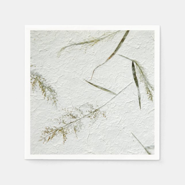 Serviette Jetable Pales minces de papier de riz japonais (Devant)