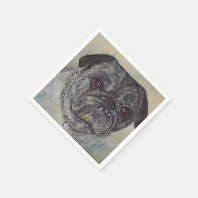 SERVIETTE JETABLE PAPIER CARLIN DOUCE NAPKINS (Coin)