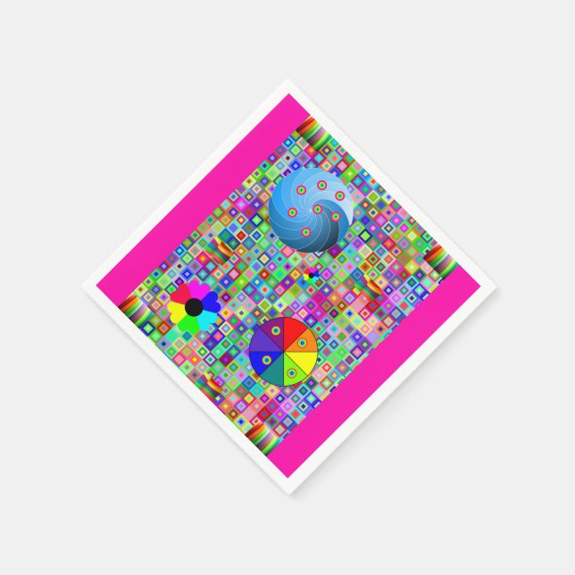 Serviette Jetable Papier coloré serviette (Coin)