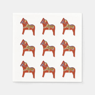 Serviette Jetable Papier Dala Horse Napkin