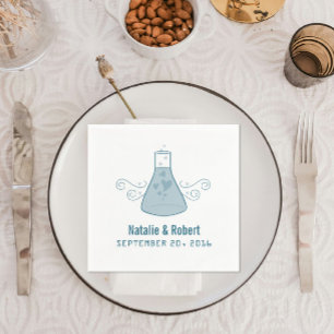 Serviette Jetable Papier de chimie bleu doux