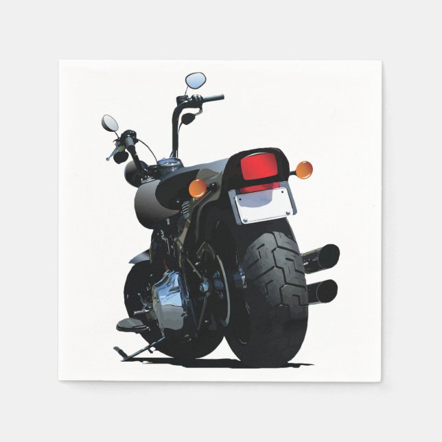 Serviette Jetable Papier de moto (Devant)