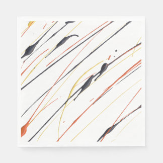 Serviette Jetable Papier de peinture en cuir flamboyant serviettes