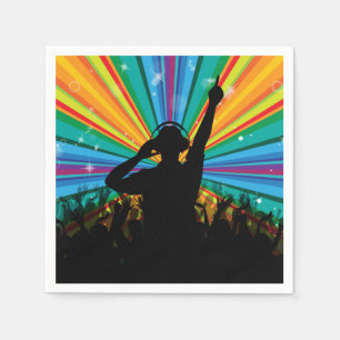 Serviette Jetable Papier DJ de musique