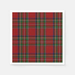 Serviette Jetable Papier en papier tartan de Royal Stewart