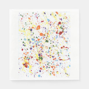 Serviette Jetable Papier "Paint Party"