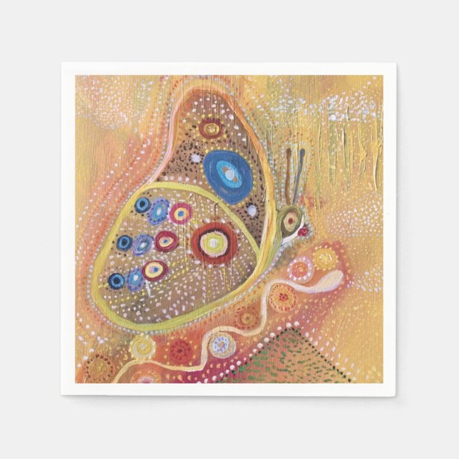 Serviette Jetable Papier peint Art Peinture Cocktail Papier à papier (Devant)