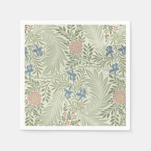 Serviette Jetable Papier peint floral de Larkspur de William Morris