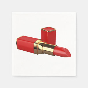 Serviette Jetable Papier rouge à lèvres