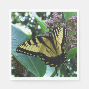 Serviette Jetable Papillon Swallowtail I sur Milkweed à Shenandoah