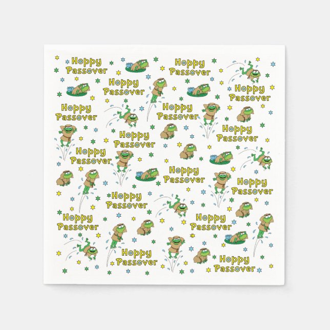 Serviette Jetable Pâques Cocktails standard serviettes (Devant)