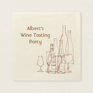 Serviette Jetable Partie d'échantillon de vin