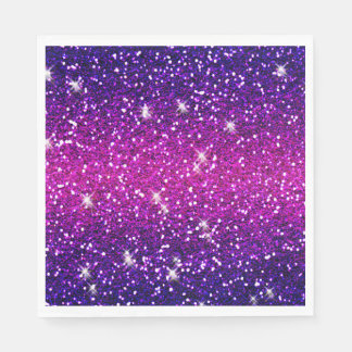 Serviette Jetable Parties scintillant Étincelles Purple Pink Texture