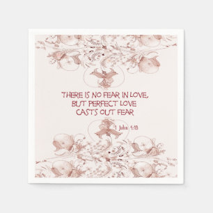 Serviette Jetable Pas de peur dans les versets de la Bible Amoureux