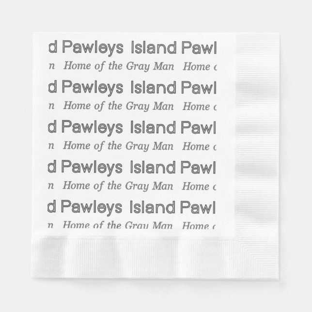 Serviette Jetable Pawleys Island Grey Man (Devant)