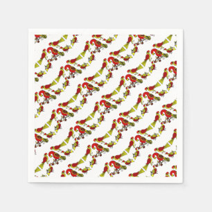 Serviette Jetable Pennsylvanie oiseaux d'art populaire allemand