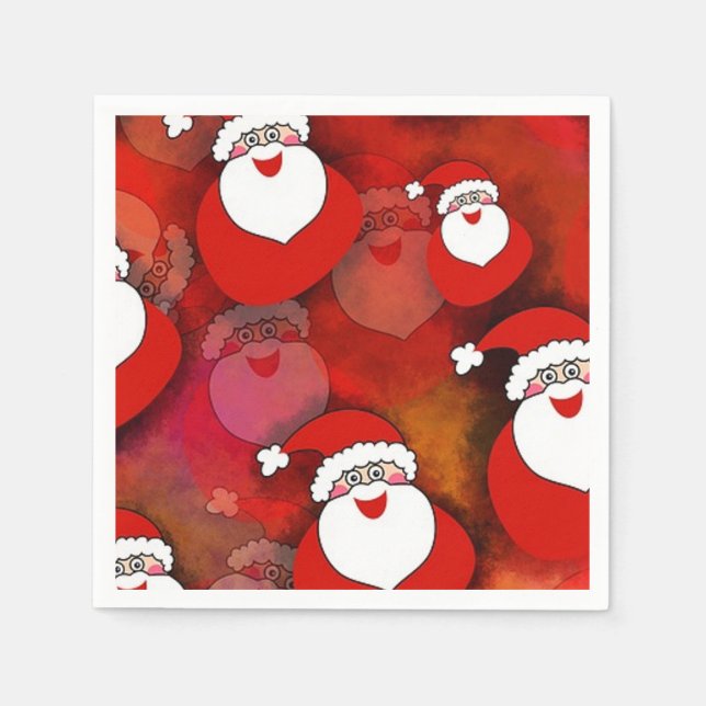 Serviette Jetable Père Noël (Devant)