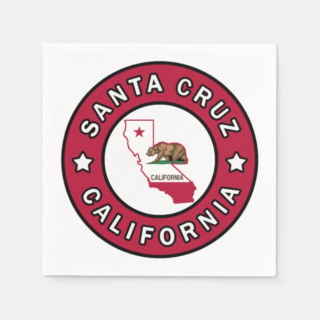 Serviette Jetable Père Noël Cruz Californie (Devant)