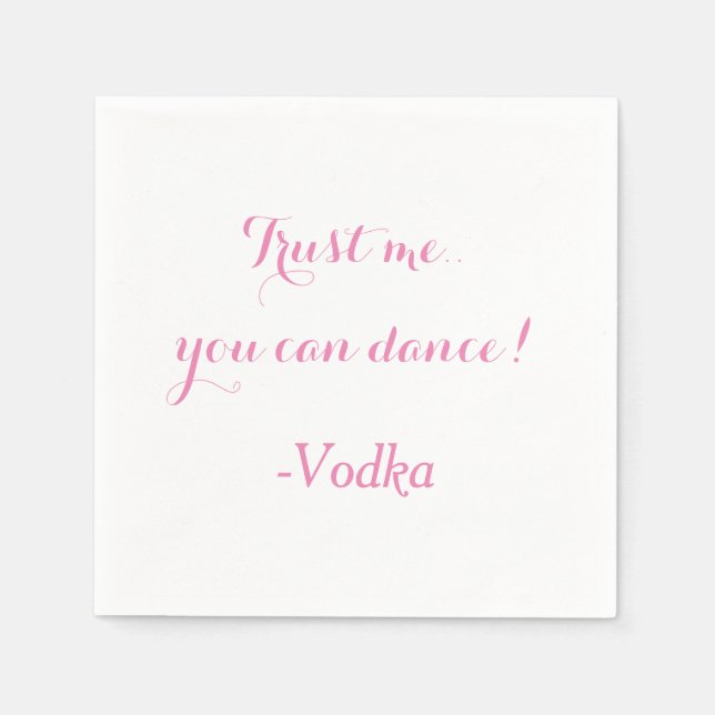 Serviette Jetable Personnalisable - Drôle Mariage Napkin (Devant)