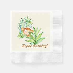 Serviette Jetable Petit singe