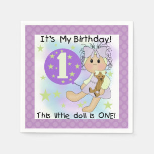 Serviette Jetable Peu de serviettes de papier de ęr anniversaire de