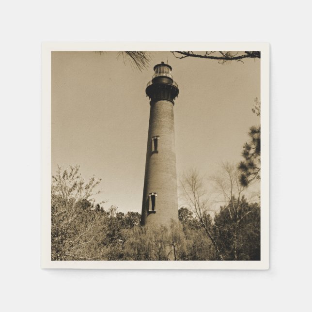 Serviette Jetable Phare de Currituck (Devant)