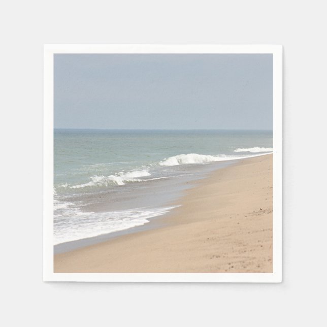 Serviette Jetable Photo de plage (Devant)