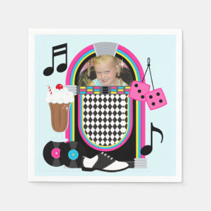 Serviette Jetable Photo personnalisée Fabrique les années 50 papier 