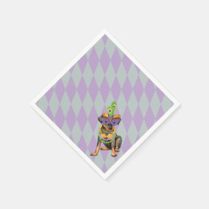 Serviette Jetable Pin de minute de mardi gras