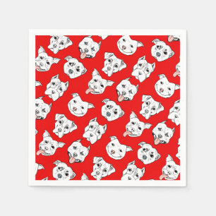 Serviette Jetable "Pittie Pittie svp !" Motif d'illustration de
