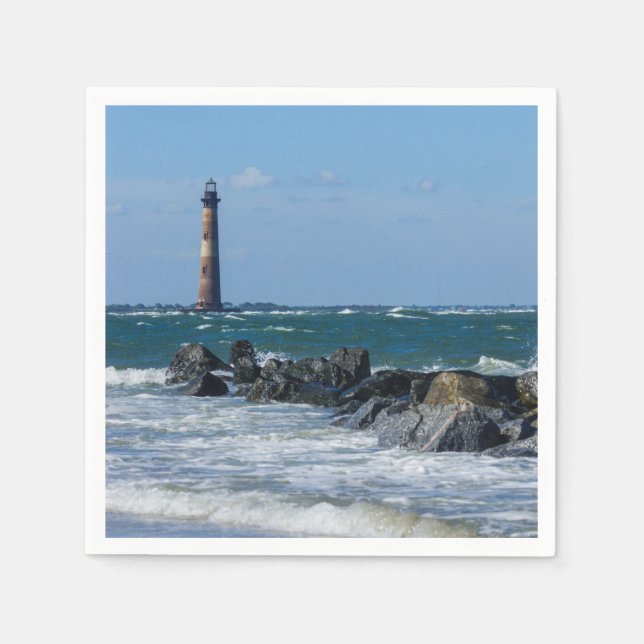 Serviette Jetable Plage Folly du phare de Morris (Devant)