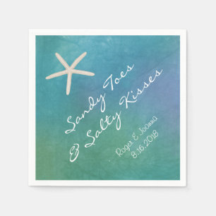 Serviette Jetable Plage Tropical Starfish Napkins