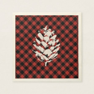 Serviette Jetable Plaid Pinecone de Buffalo