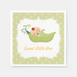 Serviette Jetable Pois sucré dans un Baby shower de pois Fournitures