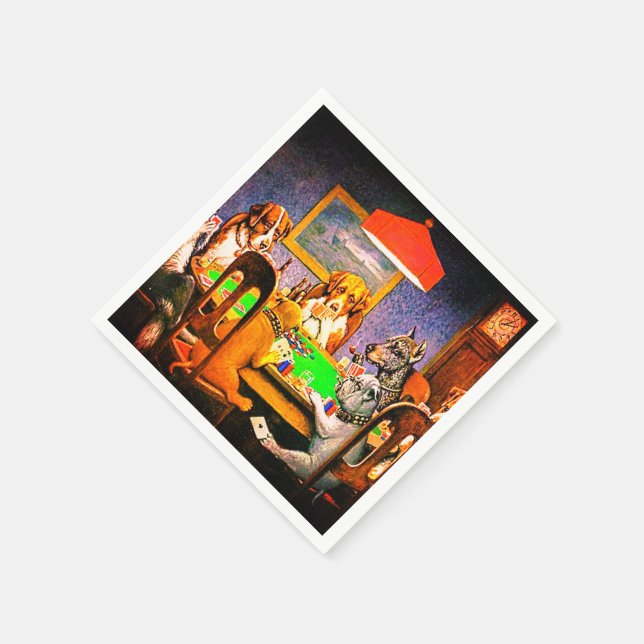 Serviette Jetable Poker (Coin)