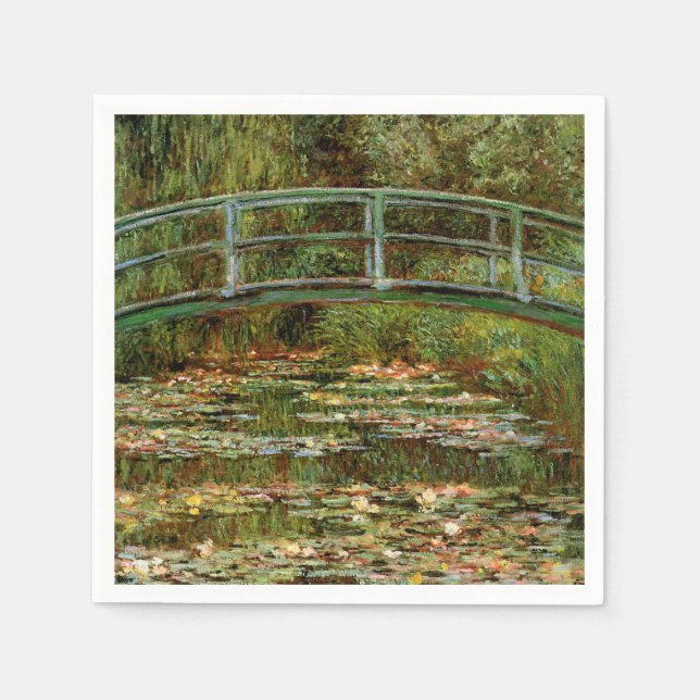 Serviette Jetable Pont français de Monet Giverney (Devant)