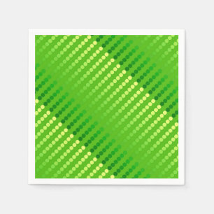 Serviette Jetable Pots satinés - teintes vert citron