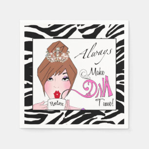 Serviette Jetable « Prenez le temps d'une diva » / Relaxez / Toujour