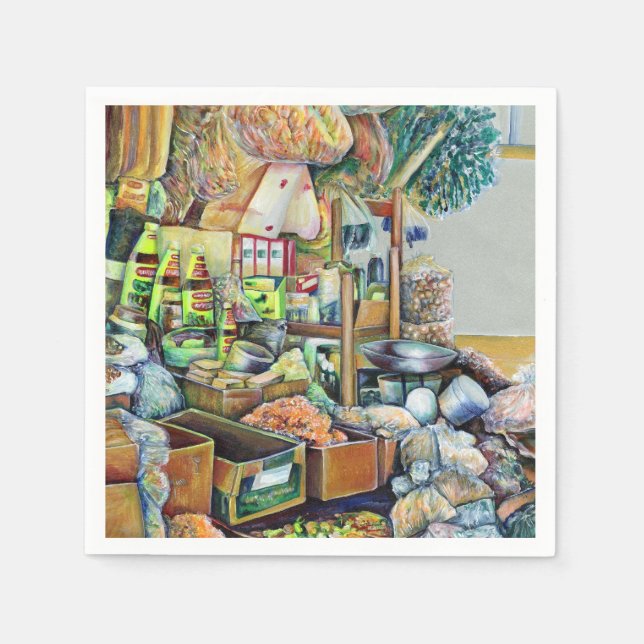 Serviette Jetable Promesses charmantes d'un centre Fine Tekka Singap (Devant)