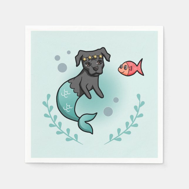 Serviette Jetable Pupitre Mermaid (Devant)